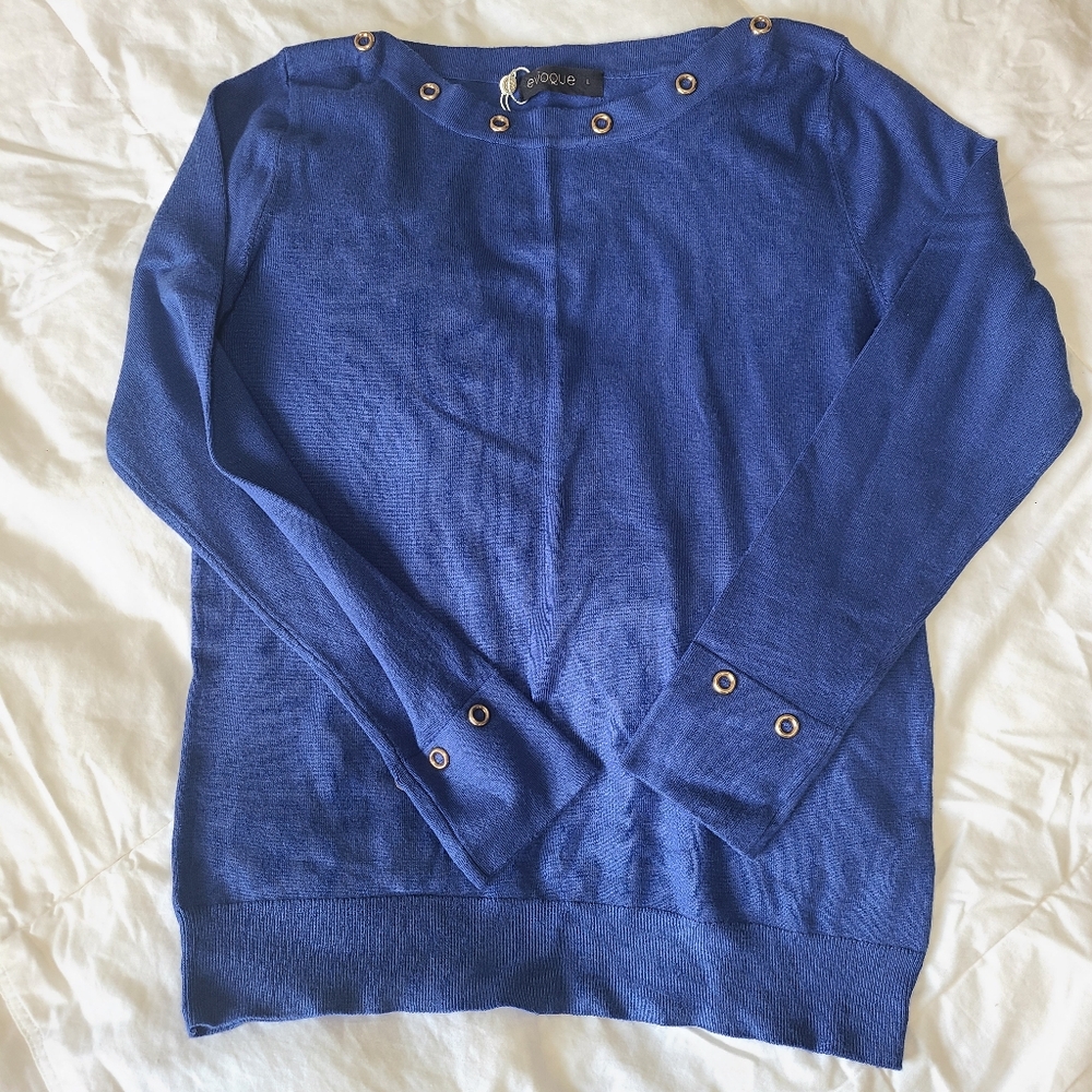 Evoque Royal Blue Top size LEvoque Royal Blue Top size L